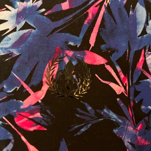 Mens Au Noir Floral All Over Print Golf Polo Shirt XL - Picture 9 of 10